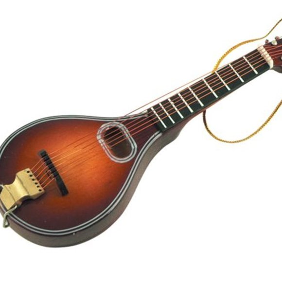 Miniature Mandolin Model Wooden Decorative Musical Instrument Ornament 5" - Picture 4 of 10